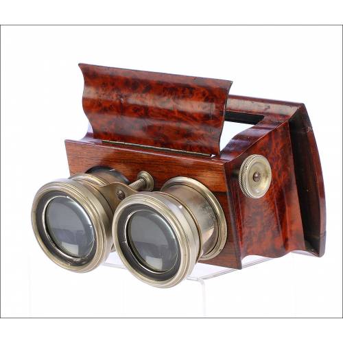 Antique Stereoscopic Viewfinder. 17,5 x 8,5. Circa 1900