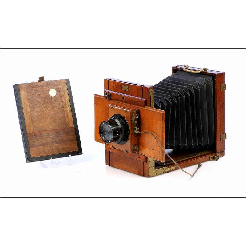 Antique Charles Mendel Field Camera. 8x13. France, Circa 1890