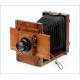 Antique Charles Mendel Field Camera. 8x13. France, Circa 1890