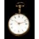 Antiguo Reloj Catalino de Dos Cajas por Hayward. Fechado 1775.