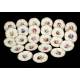 Collection of 24 KPM Antique Porcelain Dishes. Flowers. Berlin, Germany, 1913.