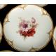 Collection of 24 KPM Antique Porcelain Dishes. Flowers. Berlin, Germany, 1913.