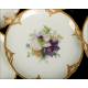 Collection of 24 KPM Antique Porcelain Dishes. Flowers. Berlin, Germany, 1913.