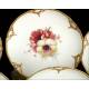 Collection of 24 KPM Antique Porcelain Dishes. Flowers. Berlin, Germany, 1913.