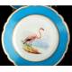 14 Antique Old Paris Porcelain Pieces. Birds. France, Circa 1900