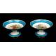 14 Antique Old Paris Porcelain Pieces. Birds. France, Circa 1900