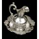 Antique Solid Silver Ewer and Flask. Emile Hugo. France, Circa 1870