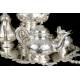 Solid Silver Antique Coffee Set. 7,8 kilos. Spain, Early 20th Century