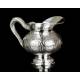 Solid Silver Antique Coffee Set. 7,8 kilos. Spain, Early 20th Century