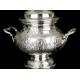 Solid Silver Antique Coffee Set. 7,8 kilos. Spain, Early 20th Century