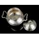 Solid Silver Antique Coffee Set. 7,8 kilos. Spain, Early 20th Century