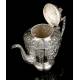 Antique Solid Silver Coffee Set. 7,5 Kg. Spain, Pps. S. XX