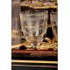 Antique French Liquor Cabinet with Baccarat Glassware. France, Circa 1870