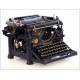 Antique Spanish Underwood 5 Typewriter Circa 1915