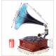 Rare Carette horn gramophone. Restored. Germany, Circa 1915