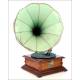 Pathephone 6 horn gramophone. With two reproducers. France, 1915