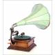 Pathephone 6 horn gramophone. With two reproducers. France, 1915