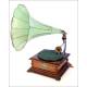 Pathephone 6 horn gramophone. With two reproducers. France, 1915