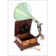 Pathephone 6 horn gramophone. With two reproducers. France, 1915