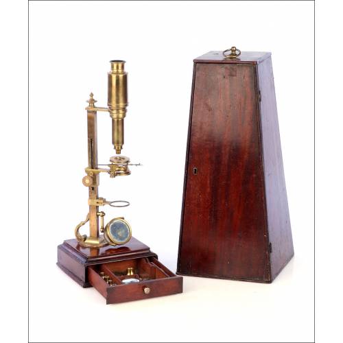 Antique Cuff Type Microscope by G. Richardson. London, circa 1770