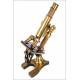 Antique French Nachet Microscope. France, Circa 1900
