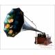 Antique Edison Standard Phonograph with Painted Horn. USA, 1900