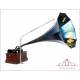 Antique Edison Standard Phonograph with Painted Horn. USA, 1900