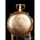 Graham verge fusee pocket watch. Quarter strike. Rose Gold 18K. England, Circa 1720