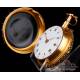 Graham verge fusee pocket watch. Quarter strike. Rose Gold 18K. England, Circa 1720