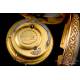Reloj de Bolsillo Catalino Graham. Sonería a Cuartos. Oro Rosa 18K. Inglaterra, Circa 1720