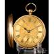 Beautiful Antique English Verge Fusee antique verge fusee pocket watch. 18K gold. England, 1874