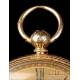 Precioso Reloj de Bolsillo Antiguo Semi-Catalino Inglés. Oro 18K. Inglaterra, 1874