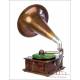 Antique Monophone Witches Hat Horn Gramophone. England, Circa 1930
