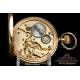 Precioso Reloj de Bolsillo Antiguo Nirvana International. Chapado Oro. Circa 1900