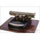 Antique Index Write Easy typewriter. Germany, Circa 1900.