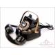 Antique Belgian Bell Metal Telephone. Working. Belgium, 1930's