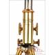 Fantastic Antique Waldemar Strauss Microscope. Berlin, Germany, Circa 1910