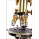 Fantastic Antique Waldemar Strauss Microscope. Berlin, Germany, Circa 1910