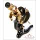 Fantastic Antique Waldemar Strauss Microscope. Berlin, Germany, Circa 1910
