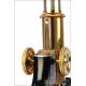 Fantastic Antique Waldemar Strauss Microscope. Berlin, Germany, Circa 1910