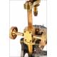 Antique Walter Lawley English Compound Microscope. England, Circa 1880