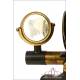 Antique Walter Lawley English Compound Microscope. England, Circa 1880