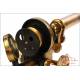 Antique Walter Lawley English Compound Microscope. England, Circa 1880