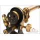 Antique Walter Lawley English Compound Microscope. England, Circa 1880