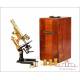 Antique Ernst Leitz Wetzlar Microscope. Germany, 1908