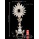 Antique Neapolitan Monstrance in Solid Silver. Italy, 1824-1832