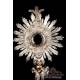 Antique Neapolitan Monstrance in Solid Silver. Italy, 1824-1832