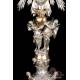 Antique Neapolitan Monstrance in Solid Silver. Italy, 1824-1832