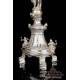 Antique Neapolitan Monstrance in Solid Silver. Italy, 1824-1832