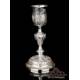 Antique Silver Chalice with Scenes from the Bible. France, Circa 1830.